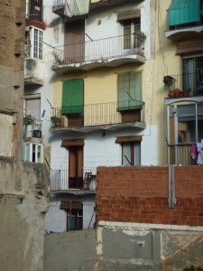 Old Barcelona houses