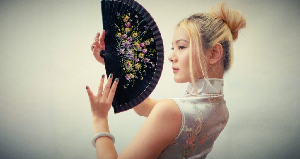 a chinese girl dancing