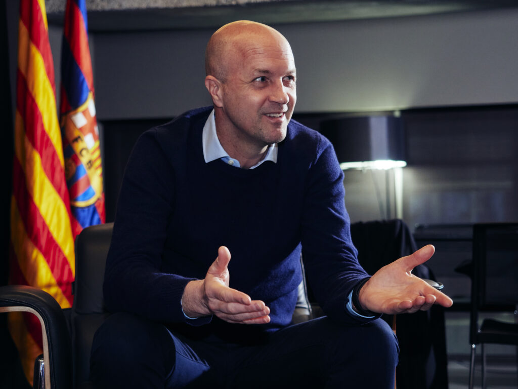 Jordi Cruyff being interviewed