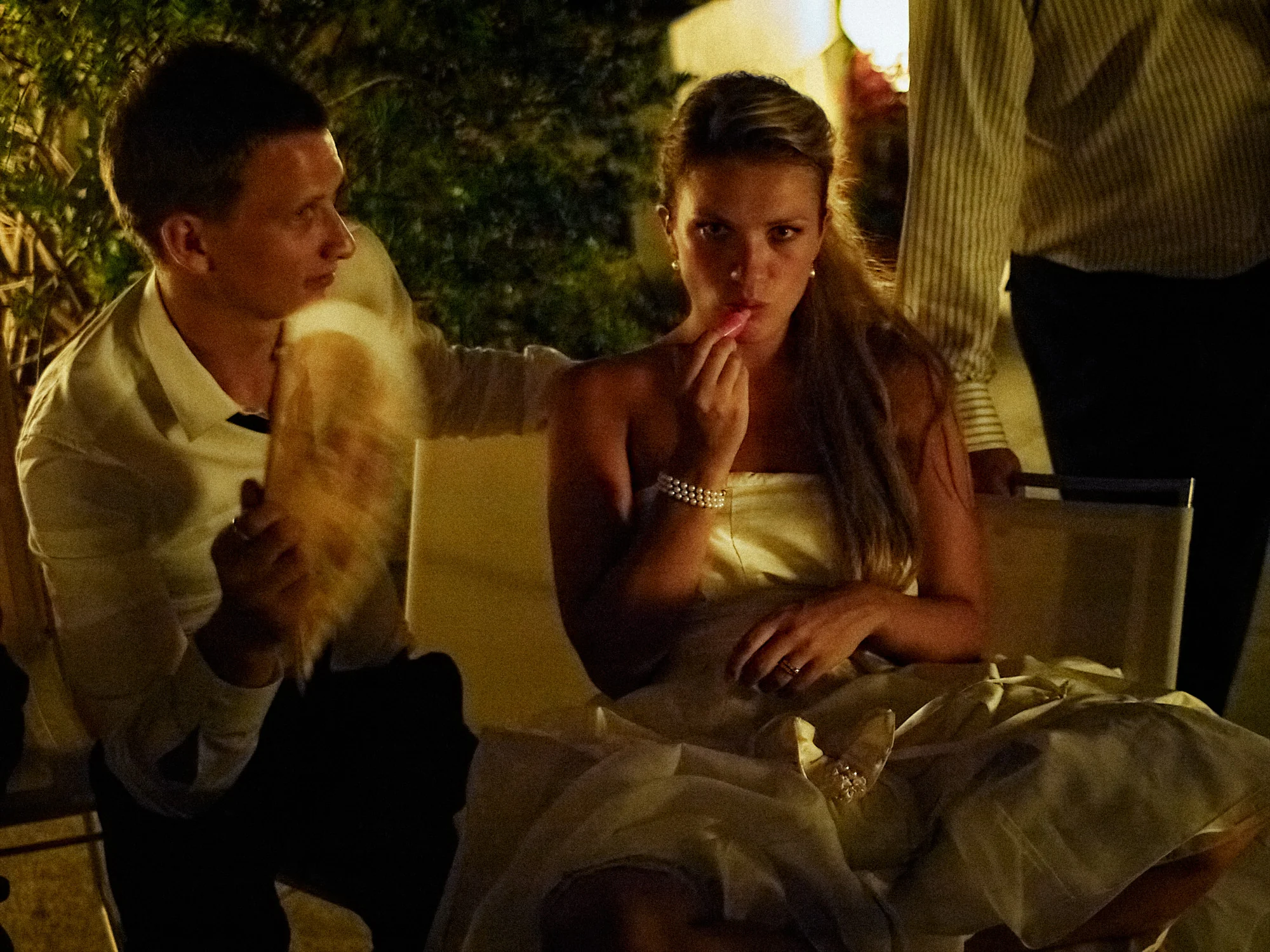 Jose and Kristy’s Barcelona Wedding – Evening Reception Jose and Kristy sharing a quiet moment at the evening reception in Barcelona